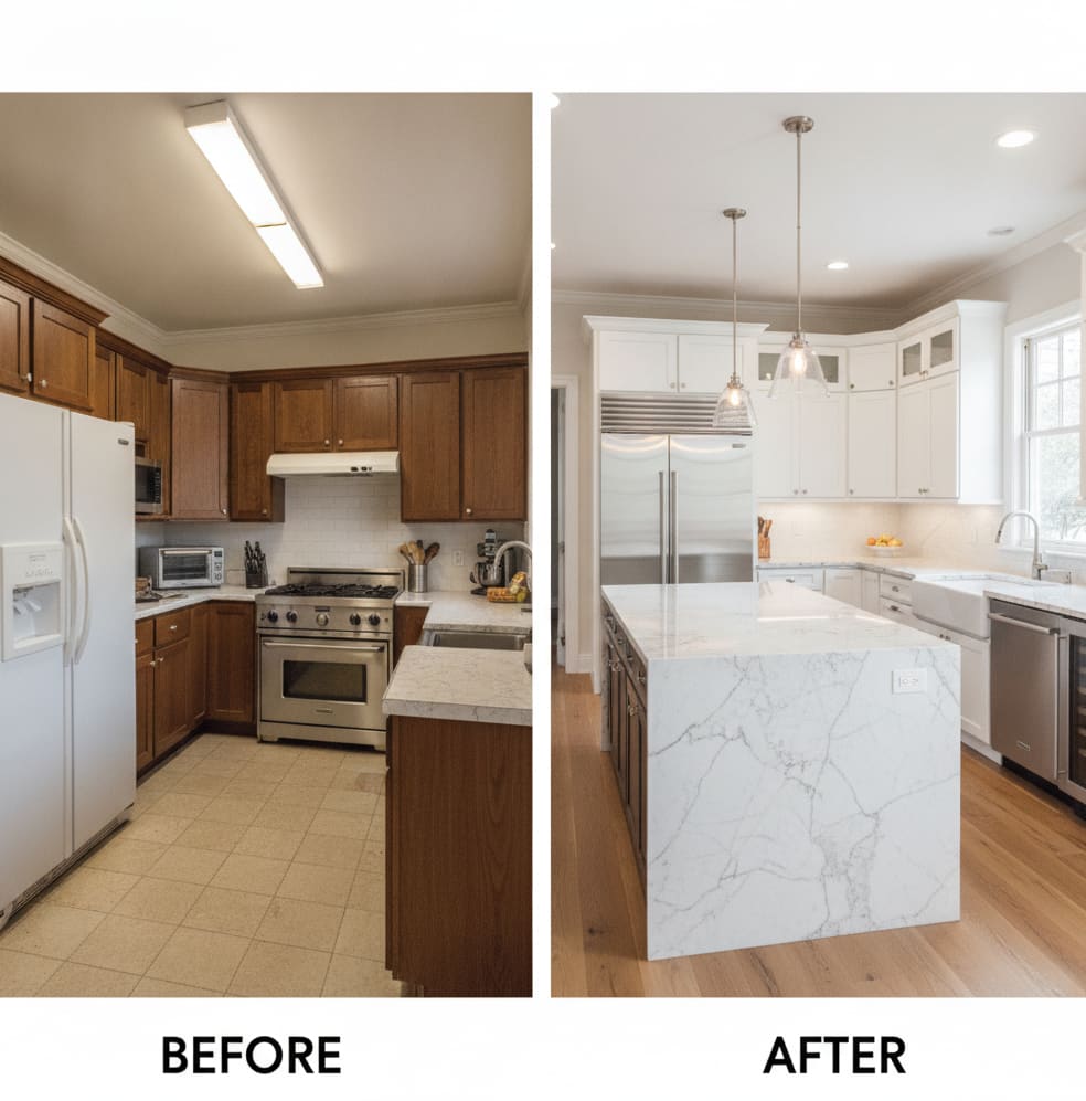 Kitchen renovation in a Warszawa apartment